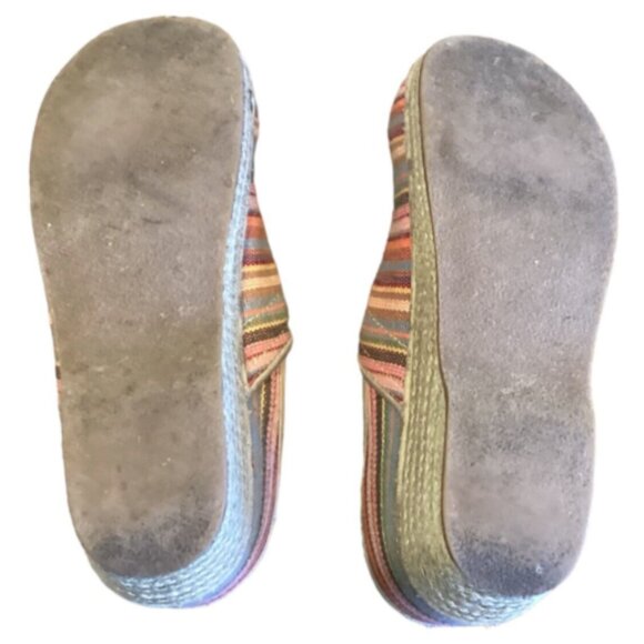Dansko Clogs Espadrille Comfort Shoe Striped Multi Sz 41 (US 10.5-11) 174K - Picture 11 of 11